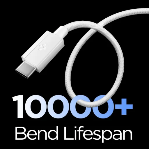 Spigen Essential EB6015AC Type-C USB kábel 60W 150 cm biely - 4