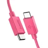 Spigen Essential EB6010CC Type-C USB kábel 60W 100 cm ružový thumbnail