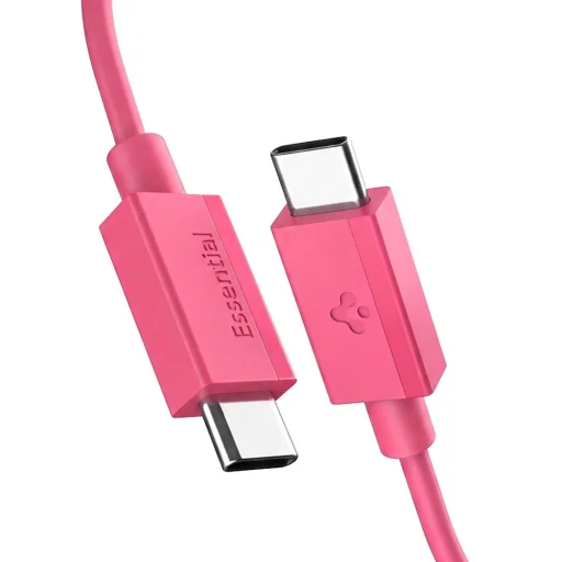 Spigen Essential EB6010CC Type-C USB kábel 60W 100 cm ružový - 2