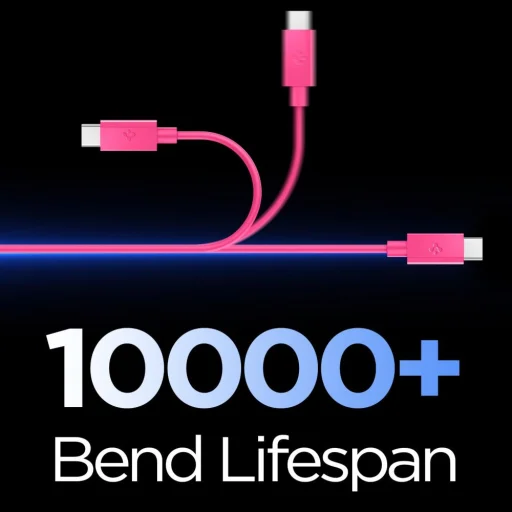 Spigen Essential EB6010CC Type-C USB kábel 60W 100 cm ružový - 3