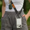 Tech-Protect C9S Rope Crossbody čierno-oranžová šnúrka na krk pre mobilný telefón thumbnail