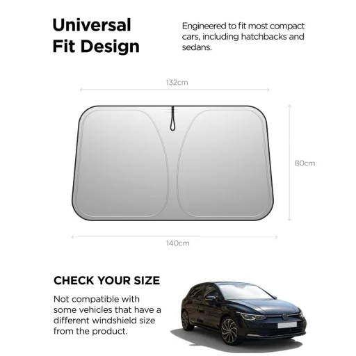 Spigen UO260 univerzális első szélvédő napellenző S fekete - 6