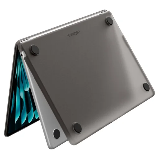 MacBook Air 13 (M2 / M3 / M4 / M5 / 2023–2026) Spigen AirSkin matt fekete tok - 4
