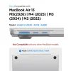 MacBook Air 13 (M2 / M3 / M4 / M5 / 2023–2026) Spigen AirSkin tok, matt átlátszó thumbnail