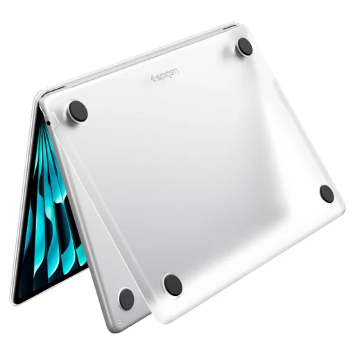 MacBook Air 13 (M2 / M3 / M4 / M5 / 2023–2026) Spigen AirSkin tok, matt átlátszó - 4