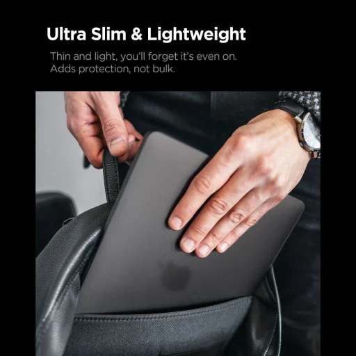 Apple MacBook Pro 16 (2021-2026) Spigen AirSkin tok matt fekete - 6
