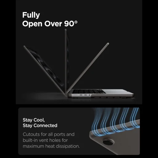 Apple MacBook Pro 16 (2021-2026) Spigen AirSkin tok matt fekete - 8