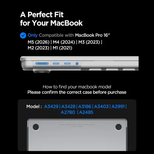 Apple MacBook Pro 16 (2021-2026) Spigen AirSkin átlátszó matt tok - 11