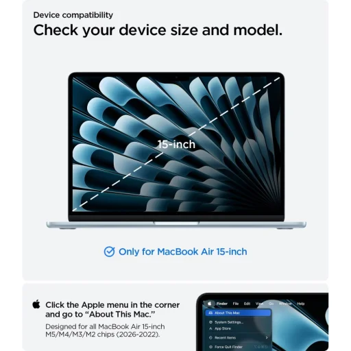MacBook Air 15 (M2–M5 / 2023–2026) Spigen Urban Fit puzdro sivá melanž - 11
