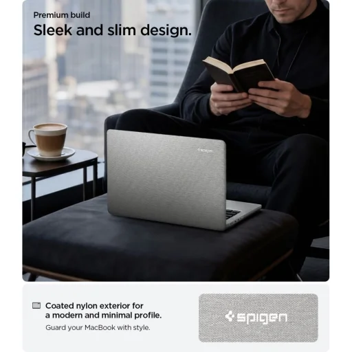 MacBook Pro 14 2021-2026 Spigen Urban Fit sivé puzdro - 7