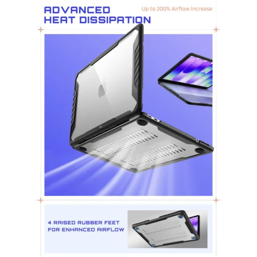 MacBook Neo 13 2026 Supcase Unicorn Beetle Pro fekete/átlátszó tok - 3