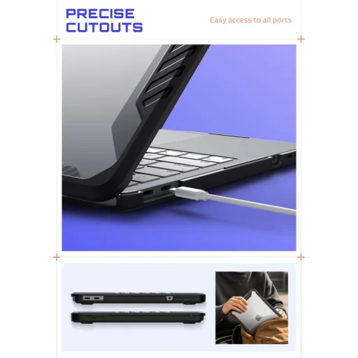 MacBook Neo 13 2026 Supcase Unicorn Beetle Pro fekete/átlátszó tok - 5