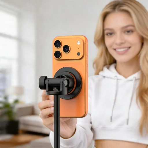 Tech-Protect L03S MagSafe Bluetooth selfie tyč so statívom čierna - 6