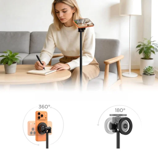 Tech-Protect L03S MagSafe Bluetooth szelfibot állvány Fekete - 5