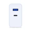 3mk - Sieťová nabíjačka GaN - USB, Type-C 45W, PD 3.0, QC4 - Biela thumbnail