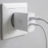 3mk - Sieťová nabíjačka GaN - USB, Type-C 45W, PD 3.0, QC4 - Biela thumbnail