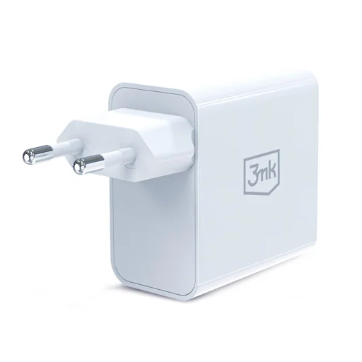 3mk - Sieťová nabíjačka GaN - USB, Type-C 45W, PD 3.0, QC4 - Biela - 2