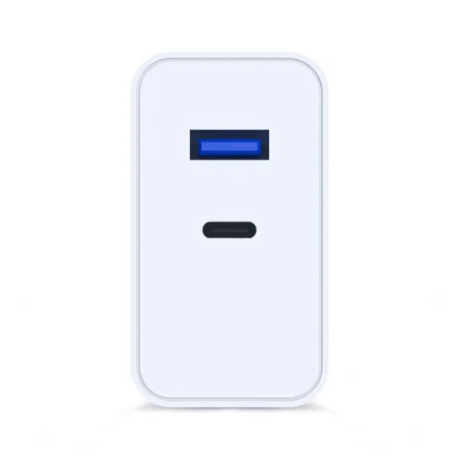 3mk - Sieťová nabíjačka GaN - USB, Type-C 45W, PD 3.0, QC4 - Biela - 3