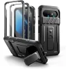 Dexnor Google Pixel 10a ütésálló tok beépített kameravédő csúszkával, kijelzővédővel és kitámasztóval – fekete thumbnail