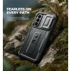 Dexnor Samsung Galaxy A37 tok beépített kijelzővédővel, mágneses kameravédő csúszkával és kitámasztóval – fekete thumbnail