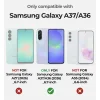 Dexnor Samsung Galaxy A37 tok beépített kijelzővédővel, mágneses kameravédő csúszkával és kitámasztóval – fekete thumbnail