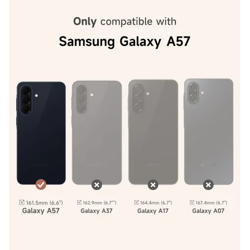 Suritch Samsung Galaxy A57 5G MagSafe kompatibilis tok kameravédővel és állítható fém kitámasztóval – fekete - 2
