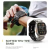 Dexnor Apple Watch Ultra 2 / Ultra 49 mm szíj strapabíró fém csatlakozóval és rozsdamentes acél kivitelben fekete thumbnail
