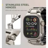 Dexnor Apple Watch Ultra 2 / Ultra 49 mm szíj strapabíró fém csatlakozóval és rozsdamentes acél kivitelben fekete thumbnail
