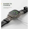 Dexnor Apple Watch Ultra 2 / Ultra 49 mm szíj strapabíró fém csatlakozóval és rozsdamentes acél kivitelben fekete thumbnail