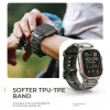 Dexnor Apple Watch Ultra 2 / Ultra 49 mm rozsdamentes acél szíj strapabíró fém csatlakozóval Army Green thumbnail