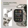 Dexnor Apple Watch Ultra 2 / Ultra 49 mm rozsdamentes acél szíj strapabíró fém csatlakozóval Army Green thumbnail