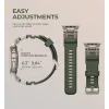 Dexnor Apple Watch Ultra 2 / Ultra 49 mm rozsdamentes acél szíj strapabíró fém csatlakozóval Army Green thumbnail