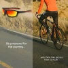 Techsuit - Bike Glasses (3047) - for Cycling and Sport Outdoor Activities, with UV Protection, Unisex - Orange thumbnail