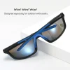 Techsuit - Bike Glasses (3047) - for Cycling and Sport Outdoor Activities, with UV Protection, Unisex - Orange thumbnail