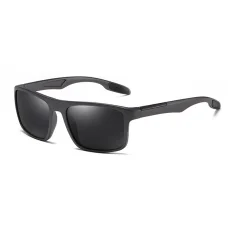 Techsuit - Polarizované slnečné okuliare TR90 (MM101) - UV ochrana - Matná čierna / sivá