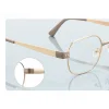 Techsuit - Okuliare proti modrému svetlu Reflex PC (3172) - Dámske, Obdĺžnikové - Ružová / Zlatá thumbnail