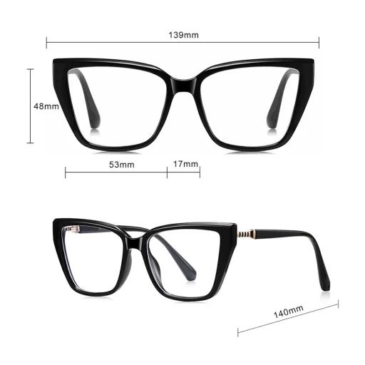 Techsuit - Okuliare s filtrom modrého svetla Reflex PC (LS250) - Dámske, Veľké - Ružové - 6