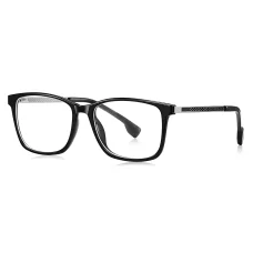 Techsuit - Okuliare proti modrému svetlu Reflex PC (LS202) - Dámske, Flat-top - Čierne