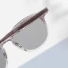 Techsuit - Napszemüveg (99046) - Unisex, Könnyű TR90 Keret, Kerek Dizájn, Egy darabból álló Orrpárna - Barna Mintás thumbnail