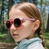 Techsuit - Detské polarizačné slnečné okuliare (601) - s UV ochranou, sivé šošovky, rám TPEE - čierna / sivá, thumbnail