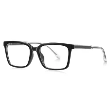 Techsuit - Okuliare proti modrému svetlu Reflex PC (LS091) - Pre mužov, Flat Top - Čierne