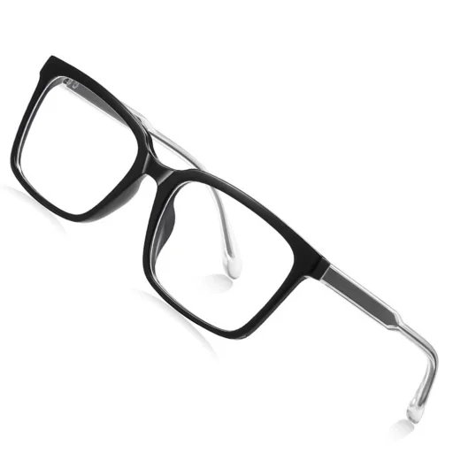 Techsuit - Okuliare proti modrému svetlu Reflex PC (LS091) - Pre mužov, Flat Top - Čierne - 3