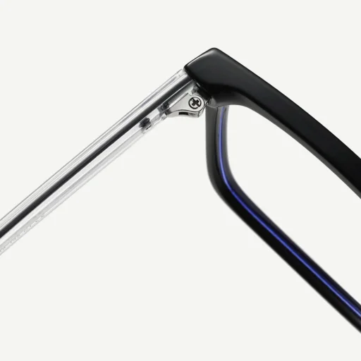 Techsuit - Okuliare proti modrému svetlu Reflex PC (LS091) - Pre mužov, Flat Top - Čierne - 5