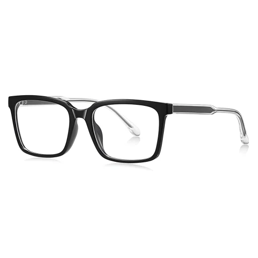 Techsuit - Okuliare proti modrému svetlu Reflex PC (LS091) - Pre mužov, Flat Top - Čierne - 1