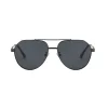 Techsuit - Polarizačné slnečné okuliare (8622) - Unisex, s UV ochranou, Rám Aviator, HD TAC šošovky - Sivá thumbnail