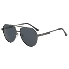 Techsuit - Polarizačné slnečné okuliare (8622) - Unisex, s UV ochranou, Rám Aviator, HD TAC šošovky - Sivá