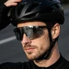 Techsuit - Cyklistické okuliare (8853) - Na cyklistiku, Outdoorové športové aktivity, Rám TR90, Unisex - Čierna / Strieborná thumbnail