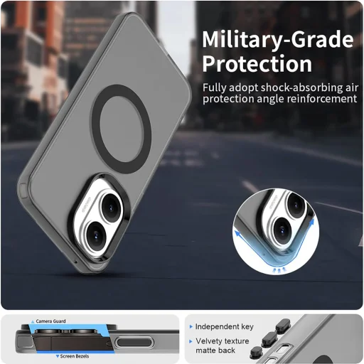 Xiaomi Poco F7 Fekete Techsuit CandyCase MagSafe tok - 5