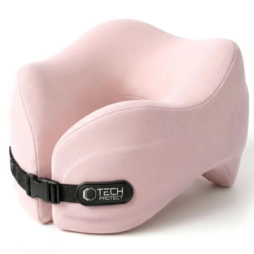 Tech-Protect ComfortRest cestovný krčný vankúš ružový - 1