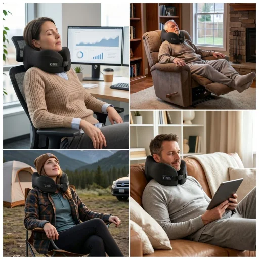 Tech-Protect ComfortRest cestovný vankúš na krk čierny - 6